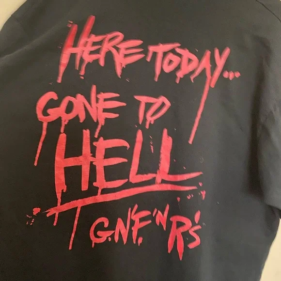 Vintage 90s Guns N Roses 🌹 ALL OVER PRINT SHIRT - Picture 5 of 7